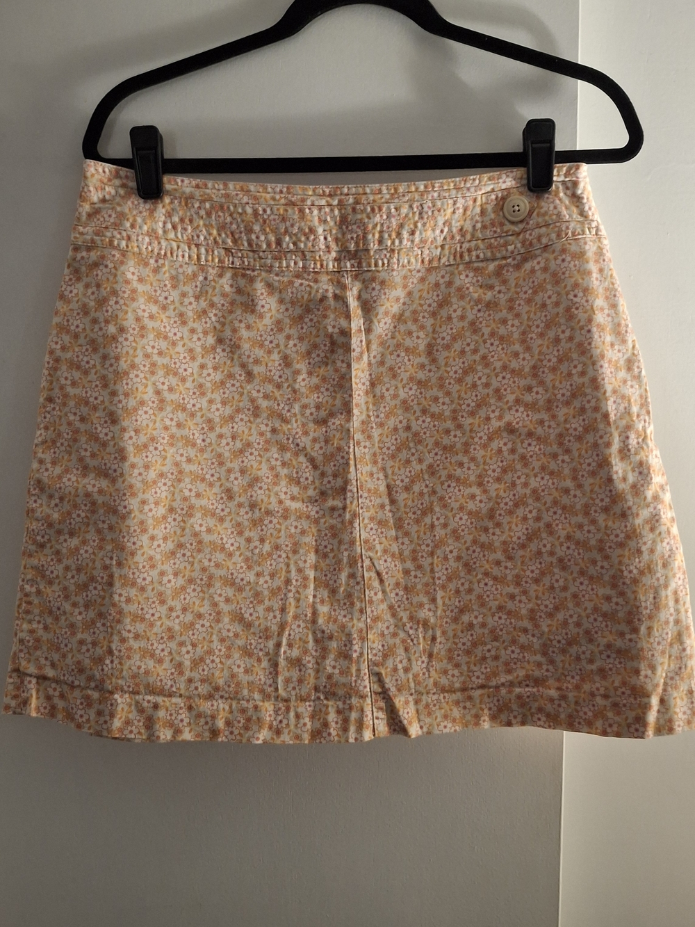 St. John's Bay Women's Mini Skort with Orange & Pink Floral Print